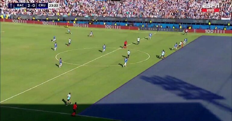 Video: el gol anulado a Racing en la final de la Copa Sudamericana