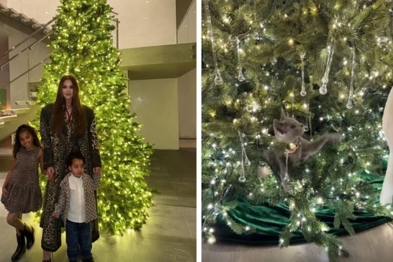 Khloé Kardashian mostró su decoración navideña y un detalle en el árbol se robó el corazón de sus seguidores