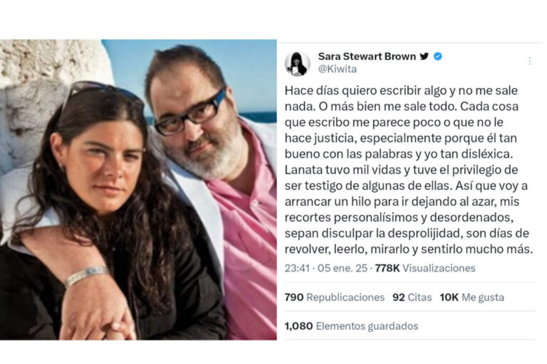 Sara Stewart Brown publicó una conmovedora despedida a Jorge Lanata
