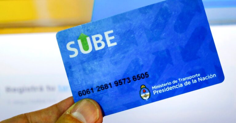 De cuánto es el saldo negativo de la Tarjeta SUBE para colectivos en febrero 2025