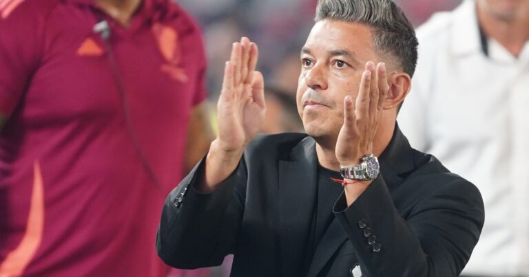 Video: el eufórico desahogo de Gallardo en el 1-0 de River ante Independiente