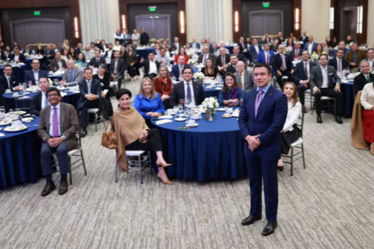 El Comité Empresarial Ecuatoriano recibió al presidente-candidato Daniel Noboa