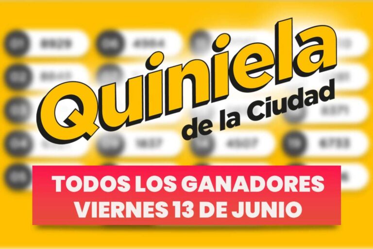 Quiniela Nacional: resultados completos del viernes 13 de junio