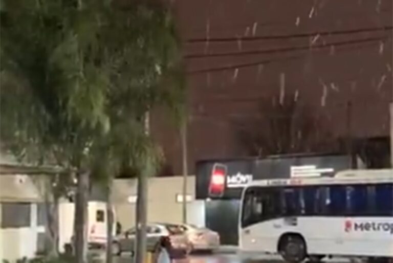 Nieve en Buenos Aires: así se vive la ola polar en varias localidades bonaerenses