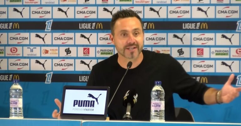 «Llamá a tu agente!»: la pelea viral entre De Zerbi y un jugador del Marsella que terminó en transferencia