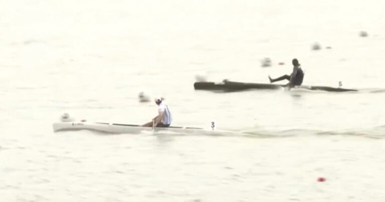 El espectacular final por foto del canotaje en los Juegos Panamericanos Junior que le dio el segundo oro al argentino Aramis Sánchez