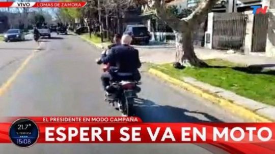 José Luis Espert huyendo de Lomas: un Fran Fijap motorizado