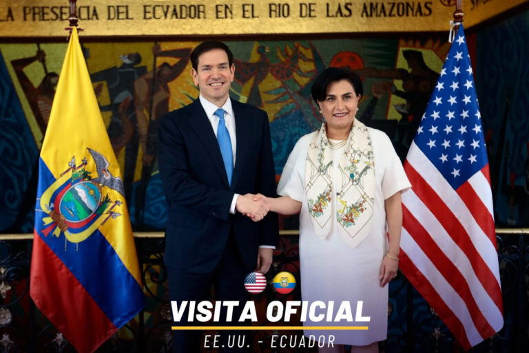 El secretario Marco Rubio reforzó lazos con Ecuador en su visita oficial
