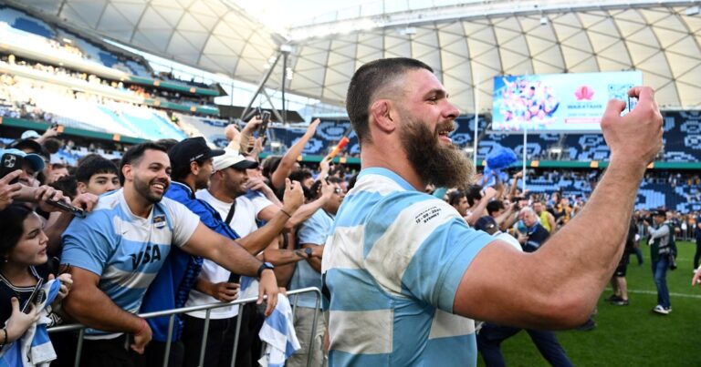 El intenso festejo que metieron Los Pumas con los hinchas argentinos en el Rugby Championship