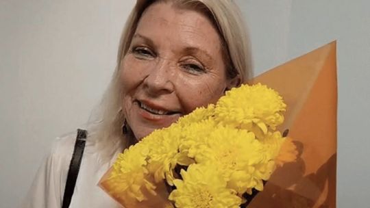 Lilita Carrió insiste en hablar de su novio: «Se acordó de mandarme flores»