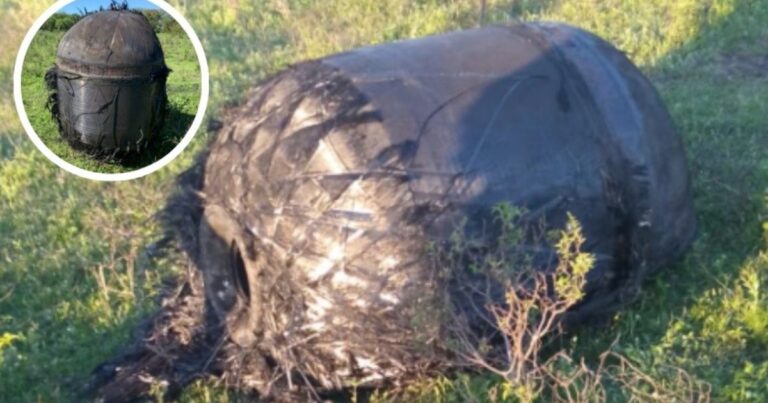 Misterio en Chaco: hallaron un gran objeto metálico en un campo y los vecinos aseguran que cayó del cielo