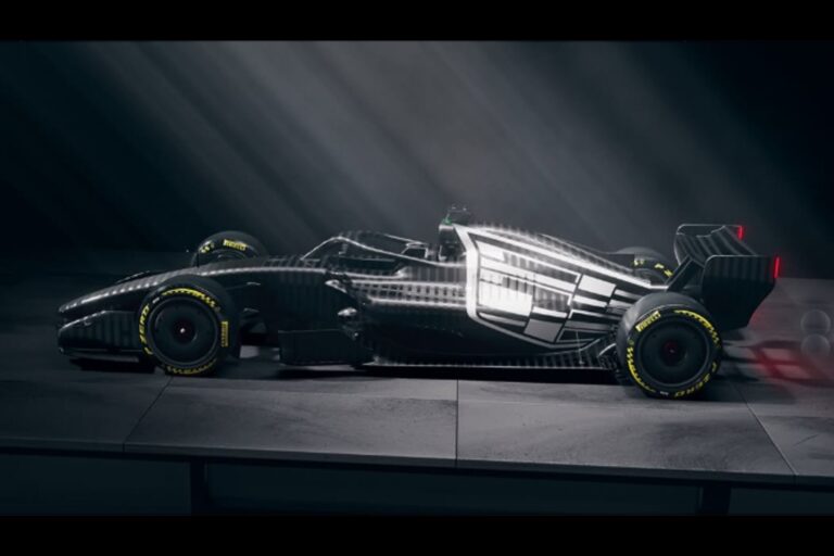 Cadillac sorprendió con el diseño futurista de su auto de F1 para los test de Barcelona