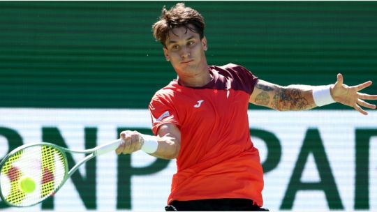 Camilo Ugo Carabelli no pudo con la solidez de Nakashima y su sueño en Indian Wells llegó a su fin