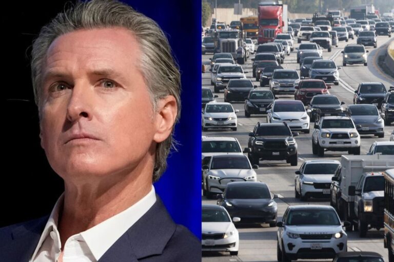 Gobernador Gavin Newsom presenta nueva licencia de conducir con código de barras digital en California.
