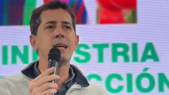 Delegación del Partido Justicialista encabezada por el senador Wado de Pedro.