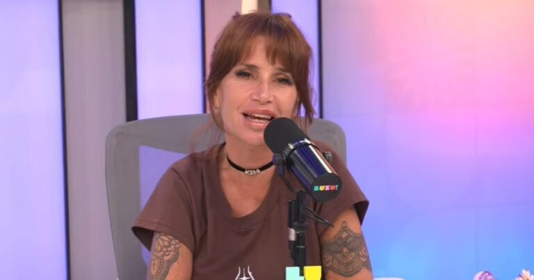 Florencia Peña durante la conducción del Show del Verano en LUZU TV