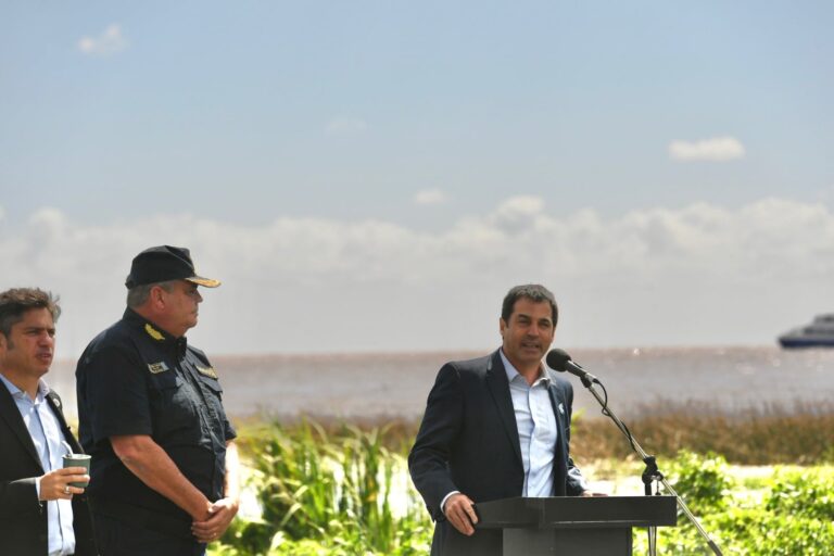 Intendente Ramón Lanús durante la presentación del plan de gobierno en San Isidro.