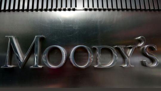 Gráfico de calificación crediticia de México con logotipo de Moody's