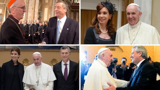 El papa Francisco saludando desde el balcón de la Basílica de San Pedro.