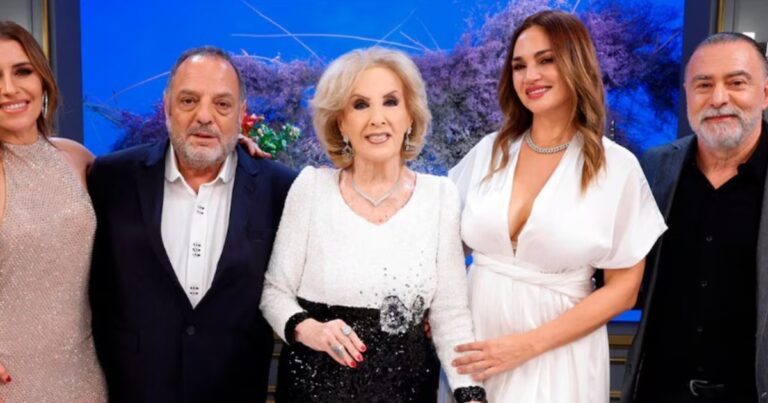Gráfico de rating con logos de los programas Gran Hermano y La noche de Mirtha