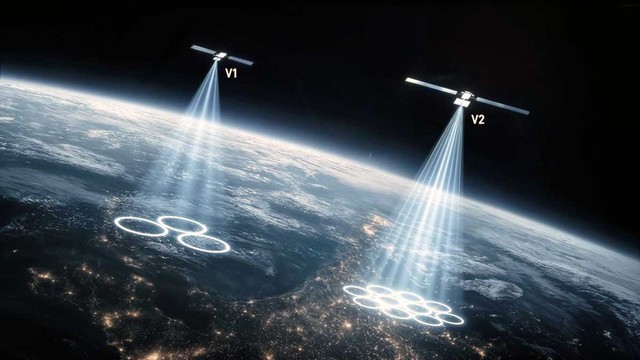 Cohete Starship de SpaceX en lanzamiento con satélites Starlink