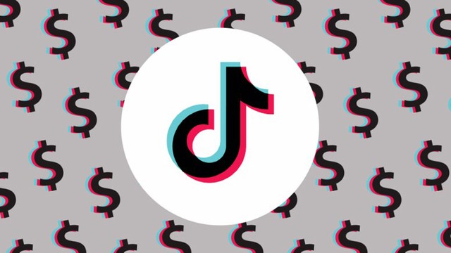Logotipo de TikTok junto a la leyenda #EmprendeEnTikTok sobre fondo azul