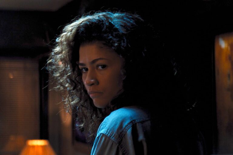 Zendaya en su papel de Rue Bennett en la serie Euphoria de HBO.