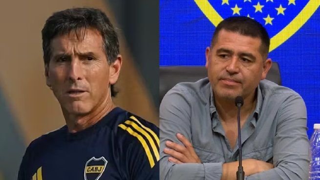 Claudio Ubeda durante un partido de Boca Juniors