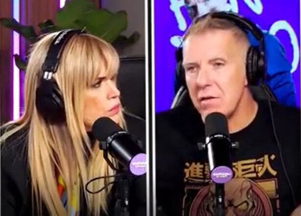 Alejandro Fantino y Viviana Canosa en un estudio de streaming