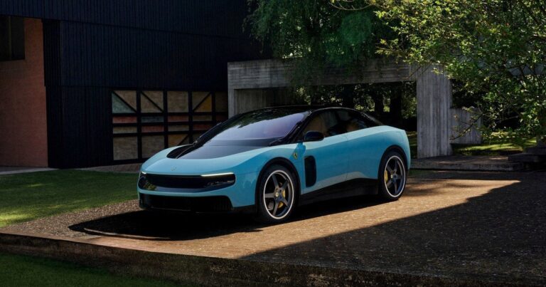 Ferrari Luce, primer vehículo eléctrico de la marca, presentado en Roma