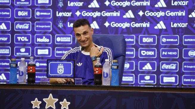 Lionel Scaloni durante la confirmación de la lista de convocados para el Mundial 2026