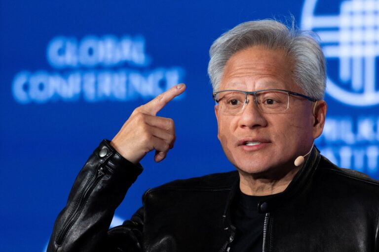 Jensen Huang, CEO de Nvidia, durante una entrevista