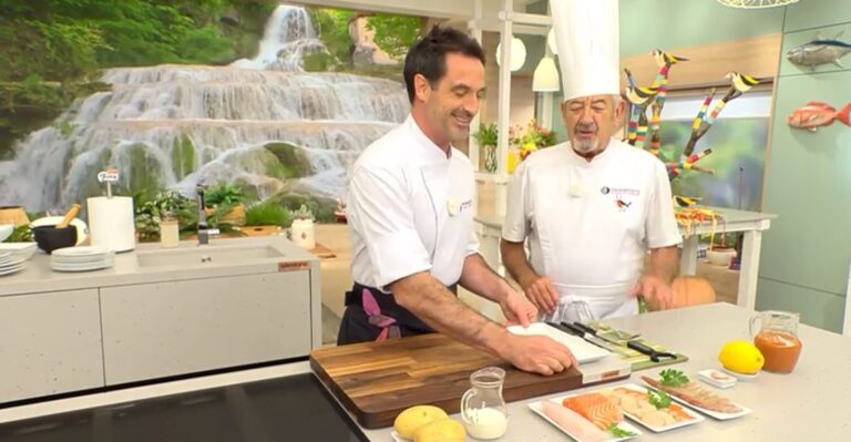 Joseba Arguiñano en la cocina del programa Cocina Abierta de Antena 3