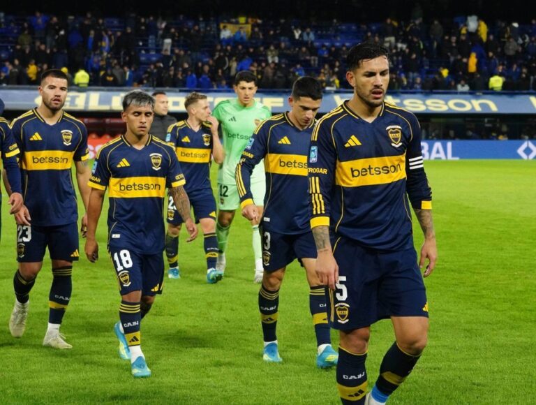 Miguel Merentiel durante un partido de Boca Juniors