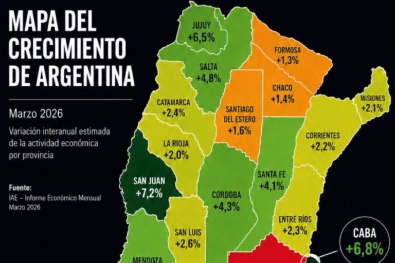 Mapa de Argentina con errores cartográficos compartido por Javier Milei