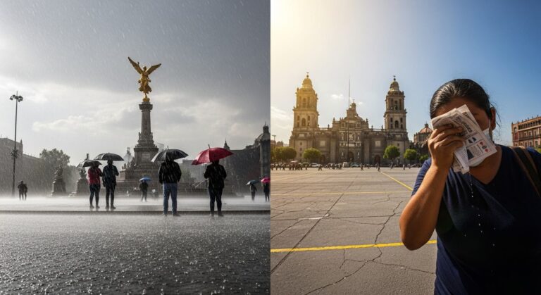 Mapa del clima con pronóstico de lluvias para CDMX y megalópolis