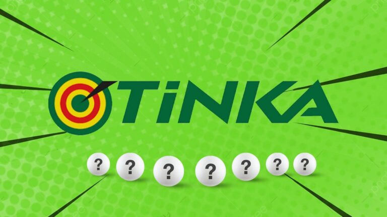 Boleto de La Tinka con números ganadores del sorteo 1302