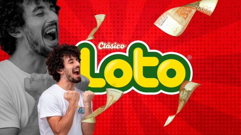 Boleto de Loto Chile con números impresos