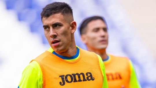 Zaid Romero durante un partido con Getafe
