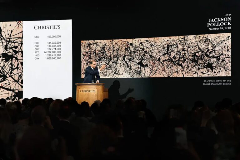 Cuadro de Jackson Pollock en subasta de Christie's
