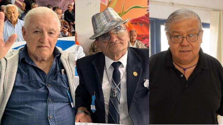 Adultos mayores en celebración del Día del Padre en el Hogar Canevaro de Lima