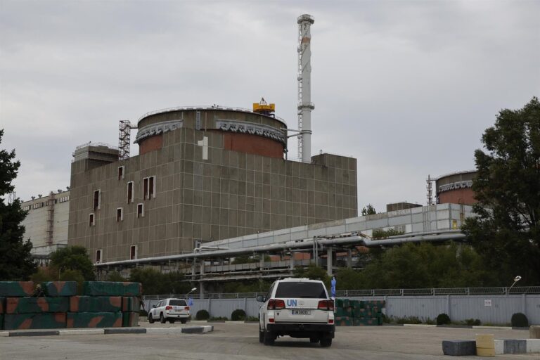 Vista exterior de la central nuclear de Zaporiyia