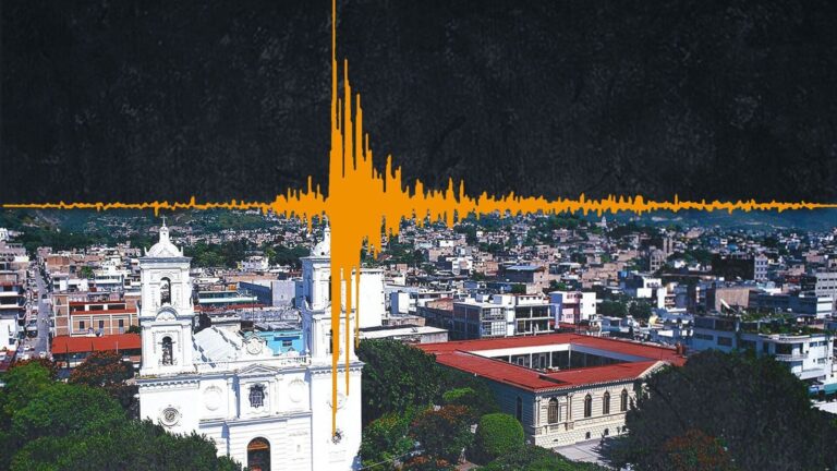 Mapa de México con la ubicación del sismo en Chiapas