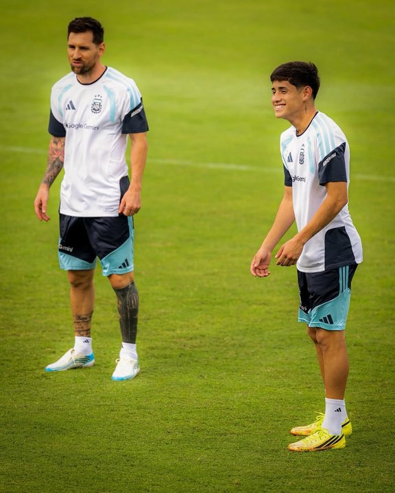 Tomás Aranda con la camiseta de la Selección argentina