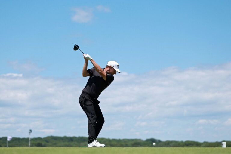 Emiliano Grillo durante la tercera vuelta del US Open en Shinnecock Hills Golf Club
