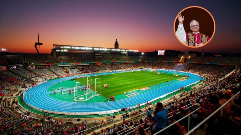 Vista del Estadio Olímpico Lluís Companys en Barcelona