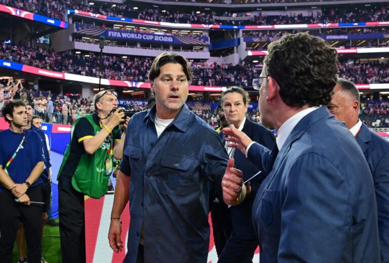 Mauricio Pochettino, director técnico de la selección de Estados Unidos, durante el Mundial 2026