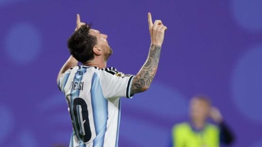 Lionel Messi celebra un gol durante el partido Argentina vs Argelia en el Mundial 2026