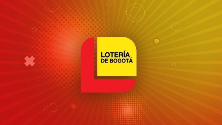 Billete de la Lotería de Bogotá con el número ganador del premio mayor