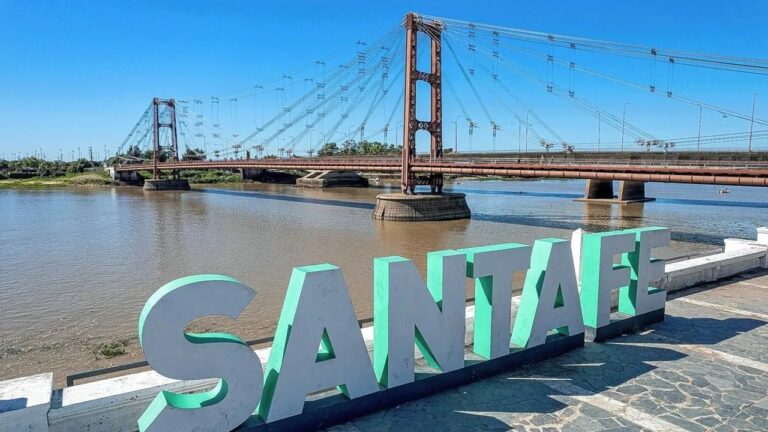 Mapa de la provincia de Santa Fe con indicadores financieros